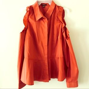 Cut out shoulder blouse